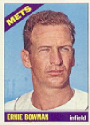 1966 Topps Baseball Cards      302     Ernie Bowman